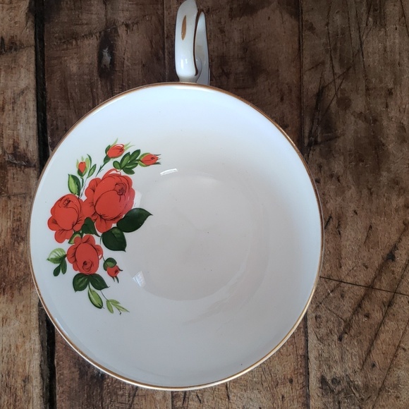 Mulder and Zoon by Amsterdam Vintage Red Rose teacup. No saucer - Picture 2 of 5